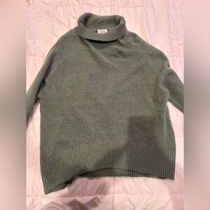 Pink Lily Sage Green Oversized Sweater